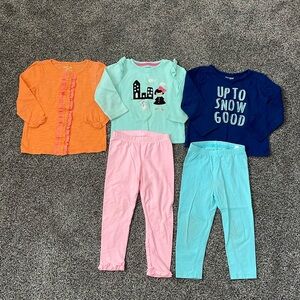 24 Month Girl Long Sleeved Tees & Leggings